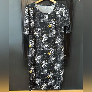 Lularoe Black Julia Geometric Print Dress